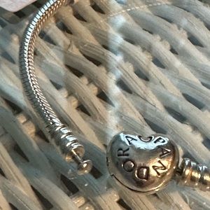 Pandora Heart Clasp Bracelet 7.1” Authentic